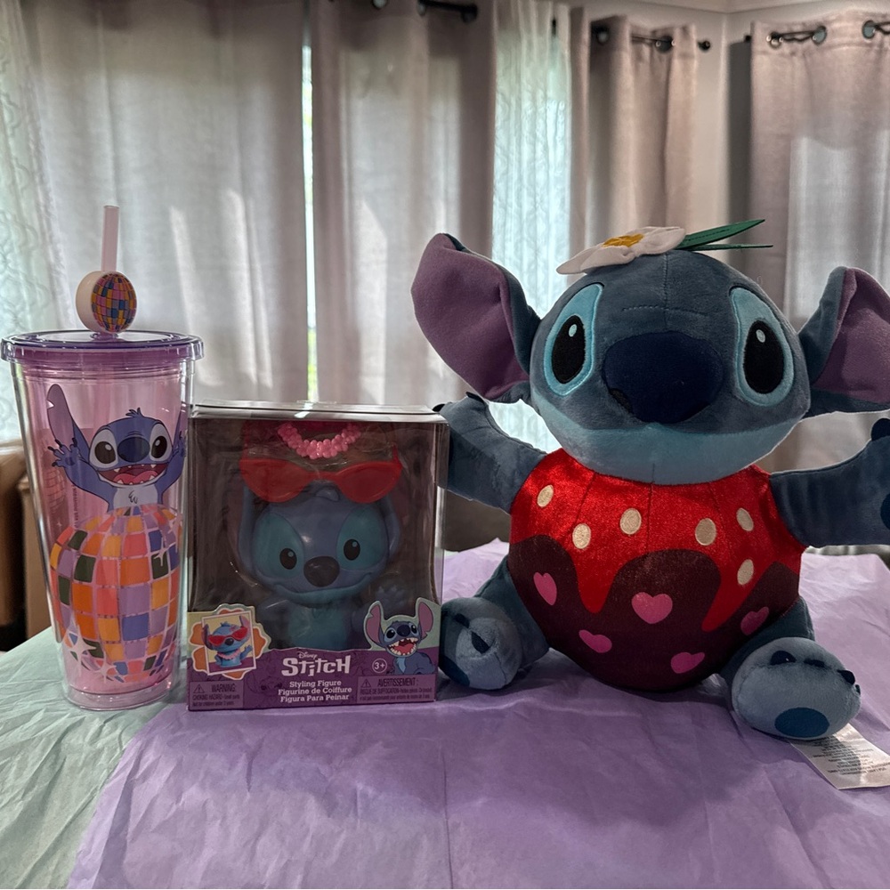 Stitch Plush and Tumbler Set